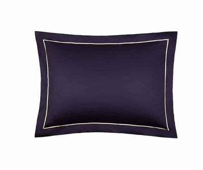 Satino pagalvės užvalkalas Solid Indigo, 3 nuotrauka