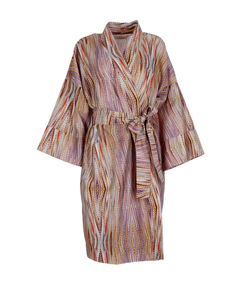 Satino chalatas kimono Creation Of The World Rose by Čiurlionis (marga), 2 nuotrauka