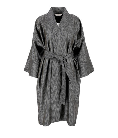 Chalatas kimono Twist Dark (marga, mėlyna)