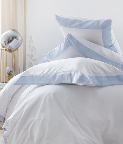 Satino pagalvės užvalkalas Inner Frame Light Blue (šviesiai mėlyna)