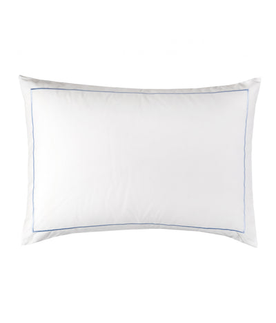 Satino pagalvės užvalkalas Solid White su siuvinėjimu (balta), 5 nuotrauka