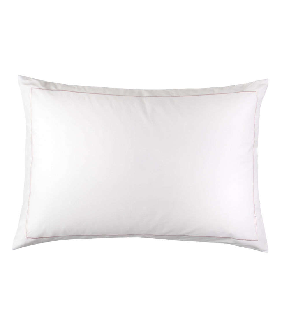 Satino pagalvės užvalkalas Solid White su siuvinėjimu (balta), 8 nuotrauka