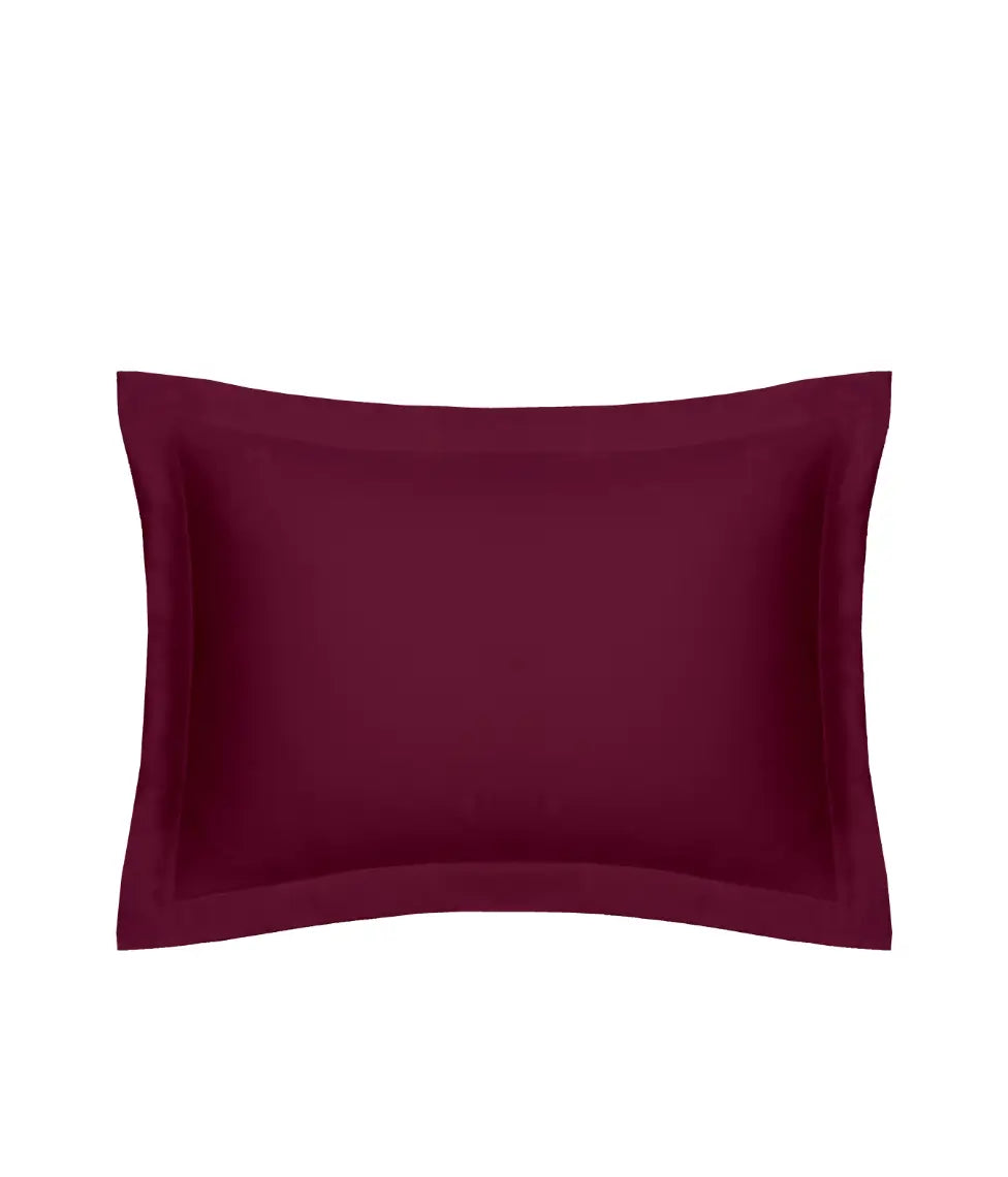 Satino pagalvės užvalkalas Solid Burgundy (burgundiška)