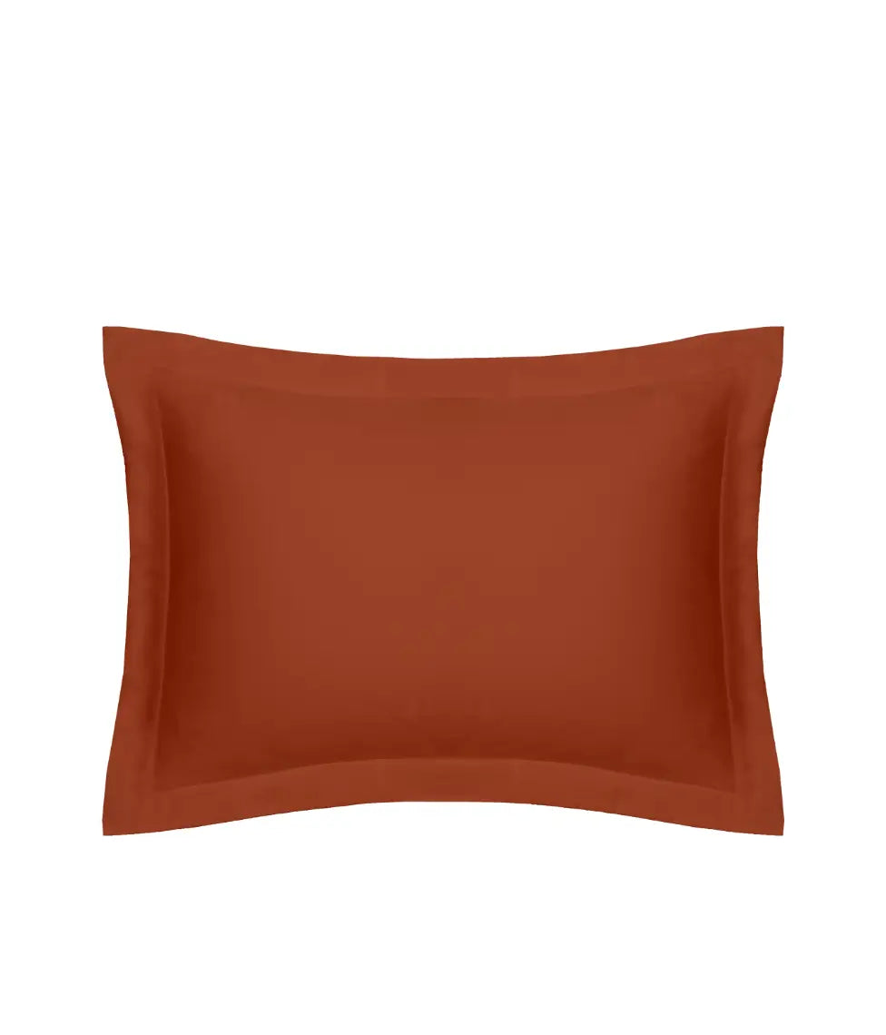 Satino pagalvės užvalkalas Solid Terracotta (terakotos)