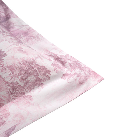 Satino pagalvės užvalkalas Toile Mauve (rausva), 2 nuotrauka