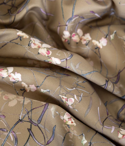 Satino pagalvės užvalkalas Dreamy Khaki (chaki), 3 nuotrauka