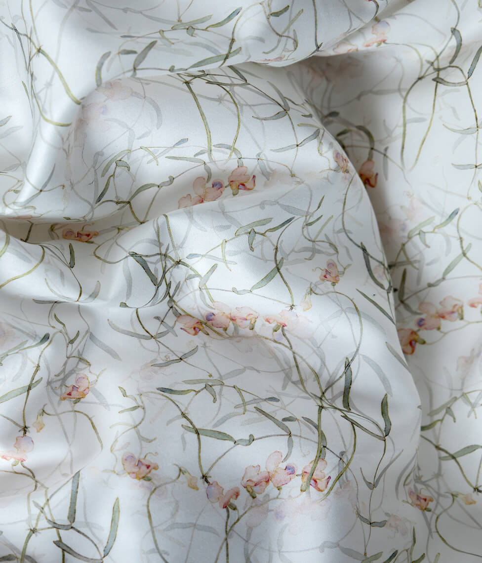 Satino pagalvės užvalkalas Dreamy White (balta), 2 nuotrauka