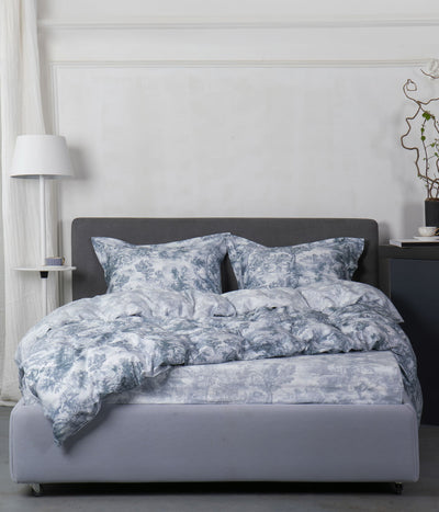 Perkelio patalynės komplektas Toile Blue (mėlyna), 2 nuotrauka