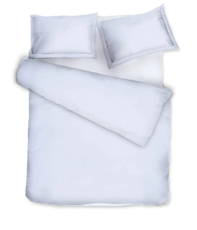 Satino patalynės komplektas Solid Light Blue (šviesiai mėlyna), 2 nuotrauka