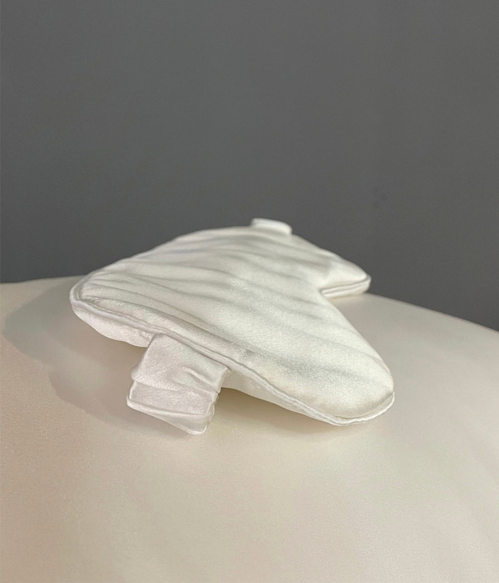 Šilkiniai miego akiniai Solid Ivory (dramblio kaulo), 4 nuotrauka
