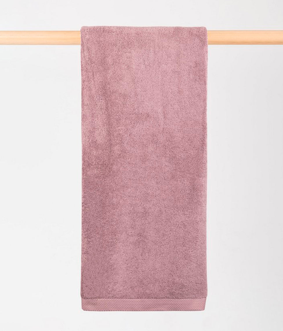 Vonios rankšluostis Luxus Dusty Rose (rausva), 3 nuotrauka