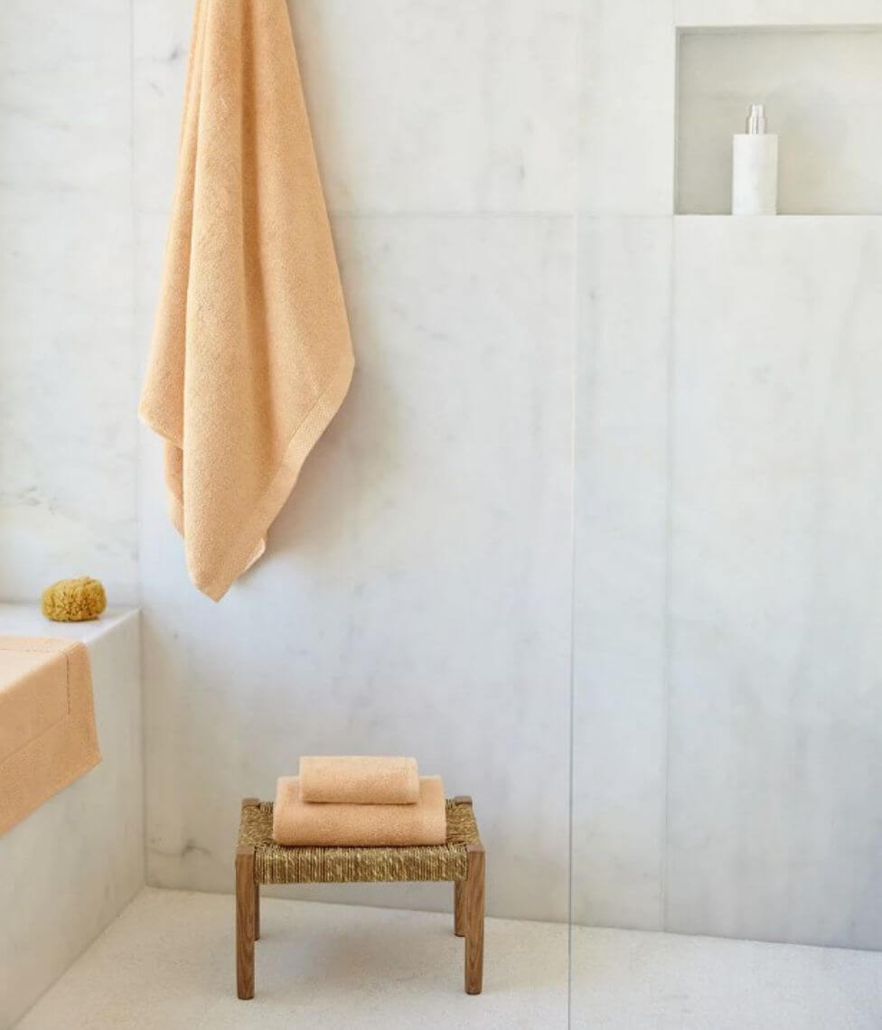 Vonios rankšluostis Luxus Light Orange (oranžinė), 2 nuotrauka