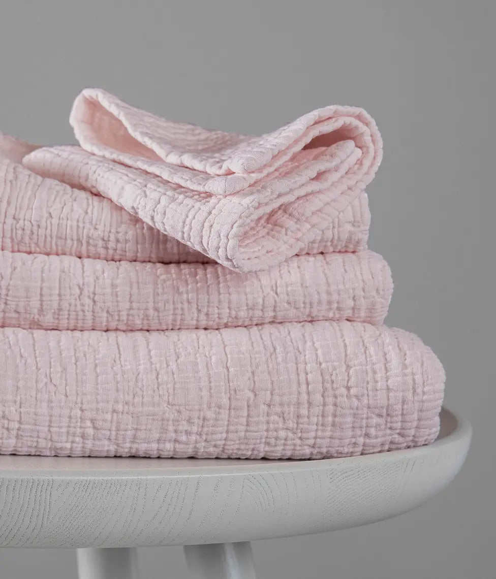 Vonios rankšluostis Orion Solid Pink Mist (rausva), 4 nuotrauka