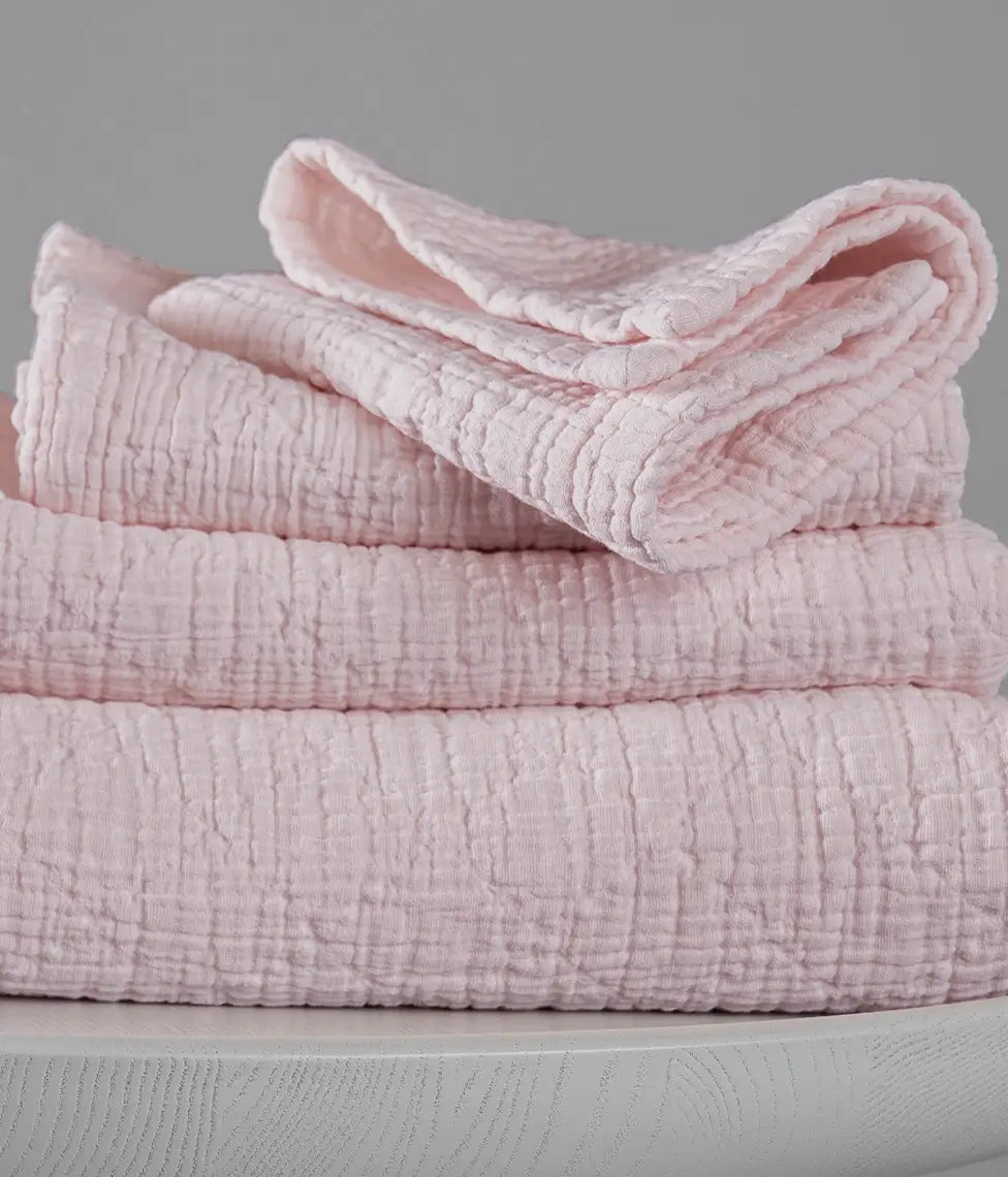 Vonios rankšluostis Orion Solid Pink Mist (rausva), 3 nuotrauka