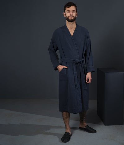 Vyriškas chalatas Orion Solid Anthracite (antracito)