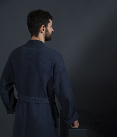 Vyriškas chalatas Orion Solid Anthracite (antracito), 2 nuotrauka