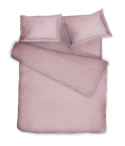 Satino patalynės komplektas Solid Rose Quartz (rausva), 6 nuotrauka