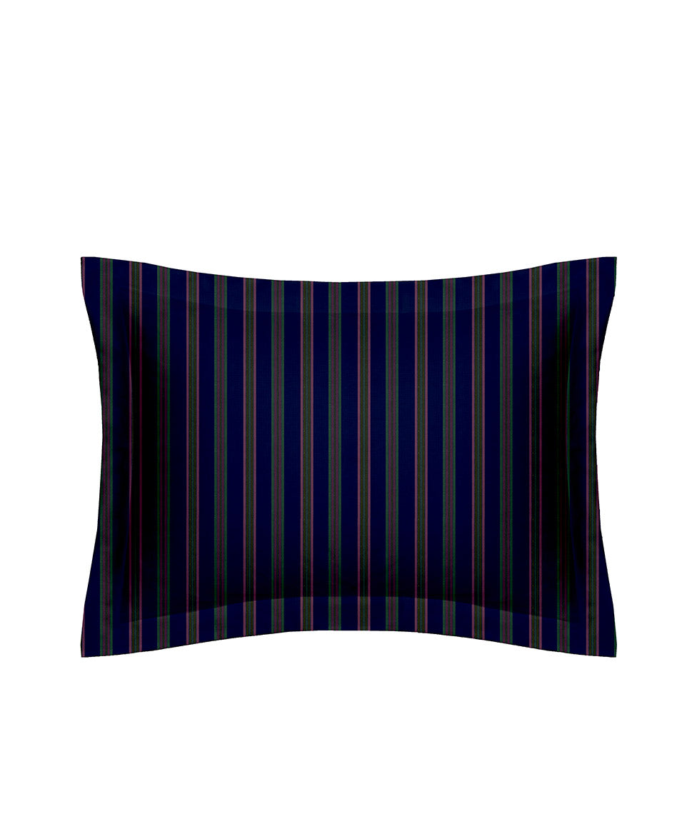 Satino pagalvės užvalkalas Etno Baltic & Stripe In Line Dark Blue (tamsiai mėlyna), 2 nuotrauka