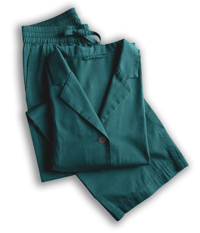 Pižama (marškiniai + kelnės) Solid Teal (žalsvai mėlyna), 2 nuotrauka