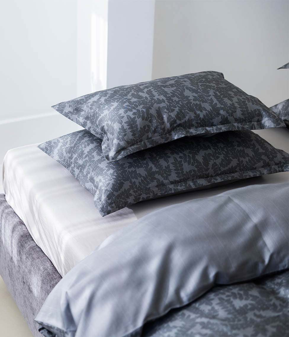 Satino pagalvės užvalkalas Jaquard Grey & Stripe In Line Grey (pilka), 3 nuotrauka