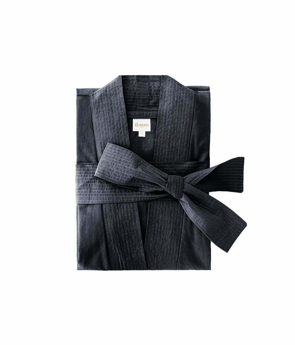 Perkelio chalatas Kimono Casual Dark Grey (tamsiai pilka)