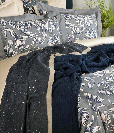 Medvilninė lovatiesė Twist Indigo (mėlyna), 2 nuotrauka