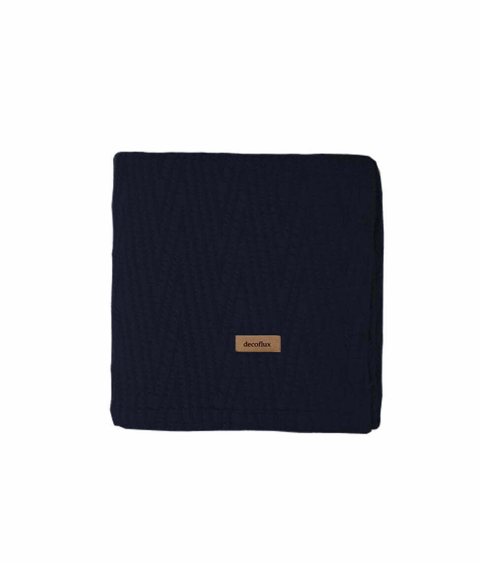 Medvilninė lovatiesė Twist Indigo (mėlyna)