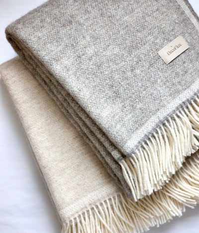 Vilnonis pledas Natural Grey 130x170cm (pilka), 3 nuotrauka