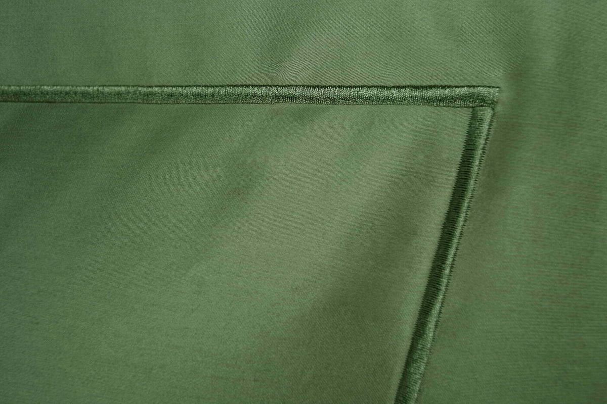 Satino pagalvės užvalkalas Olive Green (žalia), 3 nuotrauka