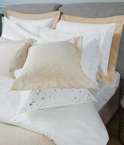 Satino pagalvės užvalkalas Twist Gold/White (auksinė), 2 nuotrauka
