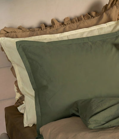 Perkelio patalynės komplektas Casual Moss (samanų), 4 nuotrauka