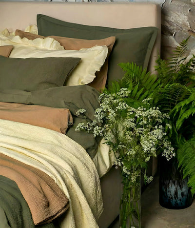 Perkelio patalynės komplektas Casual Moss (samanų), 2 nuotrauka