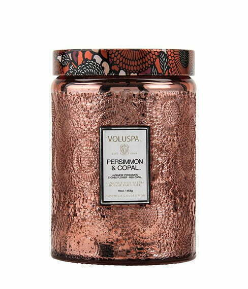 Voluspa didelė žvakė stikle Persimmon & Copal