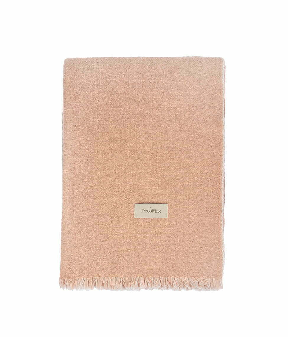Soft Wool Merino vilnos pledas Rose Quartz, 3 nuotrauka