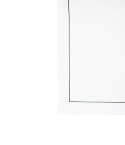 Pagalvės užvalkalas su užtrauktuku Solid White siuvinėtu kanteliu, 8 nuotrauka
