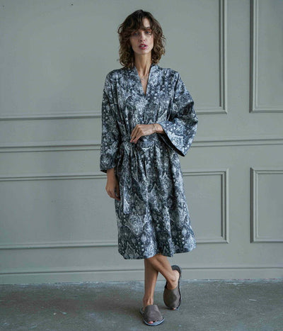 Chalatas kimono Heritage Monarch (marga, rusva), 2 nuotrauka