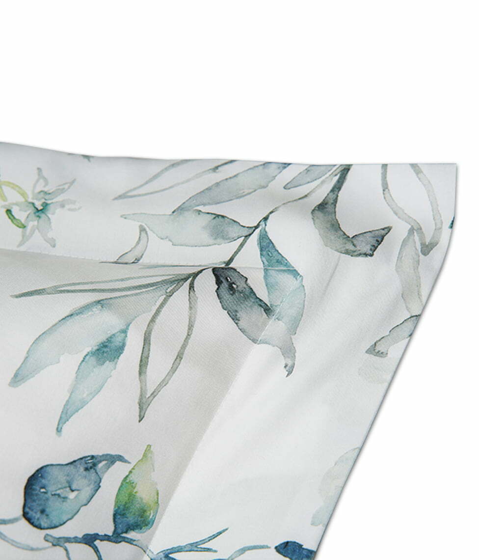 Satino pagalvės užvalkalas Flora Costera (balta), 2 nuotrauka