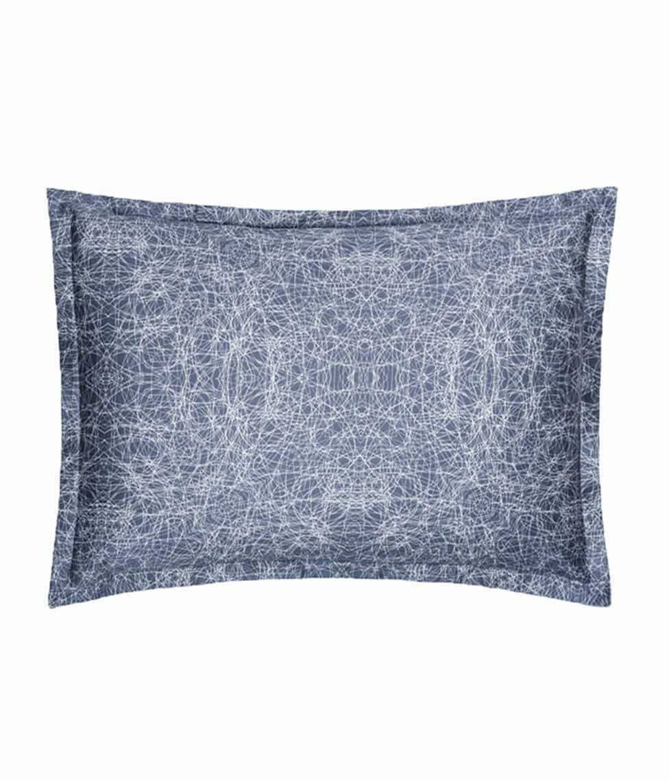 Satino pagalvės užvalkalas Kaleidoscope Haze (pilka)