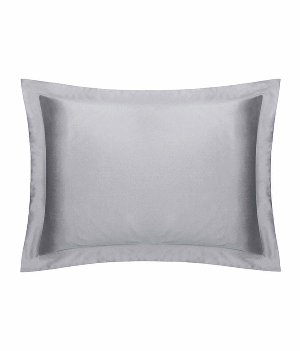 Satino patalynės komplektas Solid Silver Chalk (sidabrinė kreida), 4 nuotrauka