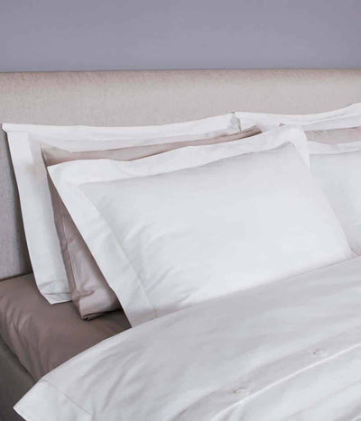 Satino patalynės komplektas Solid White (balta), 4 nuotrauka