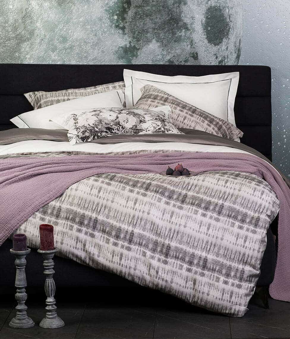 Satino patalynės komplektas Batik WW (marga, ruda)