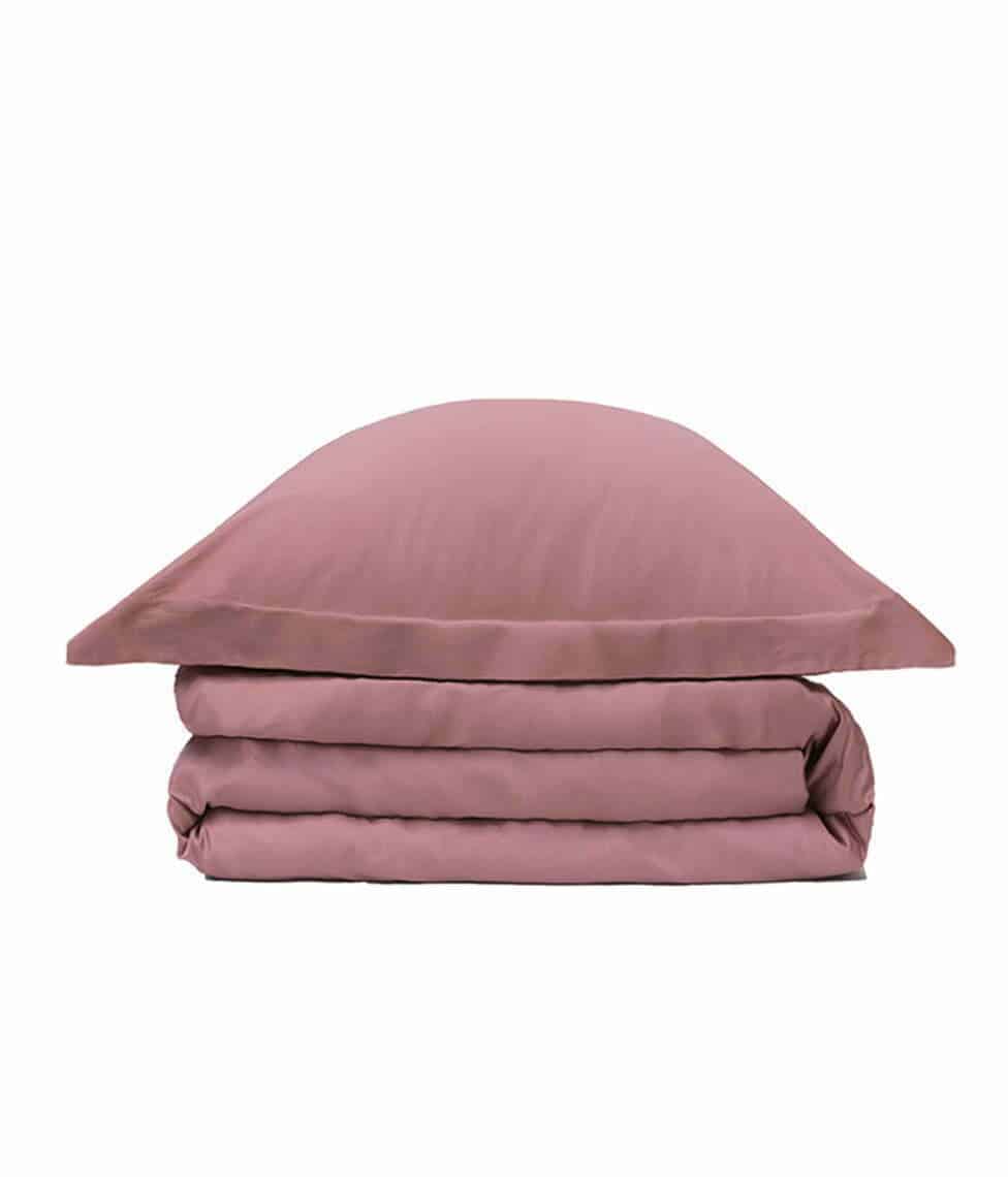 Satino patalynės komplektas Solid Clay (molio), 2 nuotrauka
