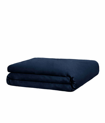 Satino patalynės komplektas Solid Dark Blue (mėlyna), 7 nuotrauka