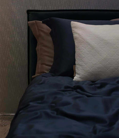 Satino patalynės komplektas Dark Blue (mėlyna), 3 nuotrauka