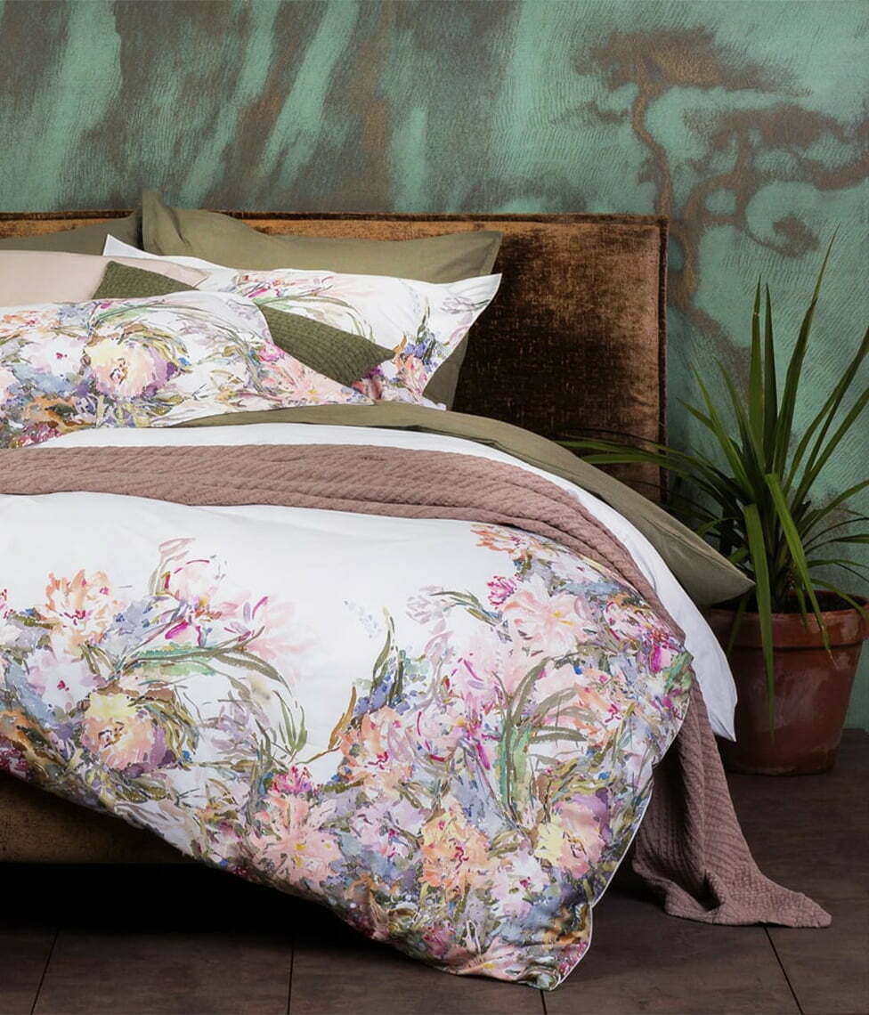 Satino patalynės komplektas Floral Sense by Kmieliauskaitė (marga)