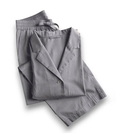 Pižama: marškiniai+kelnės Solid Taupe (pilka), 9 nuotrauka