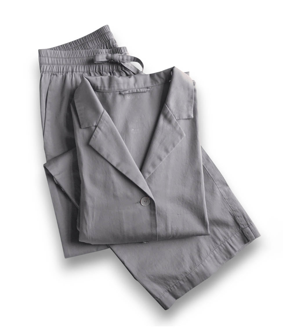 Pižama: marškiniai+kelnės Solid Taupe (pilka)