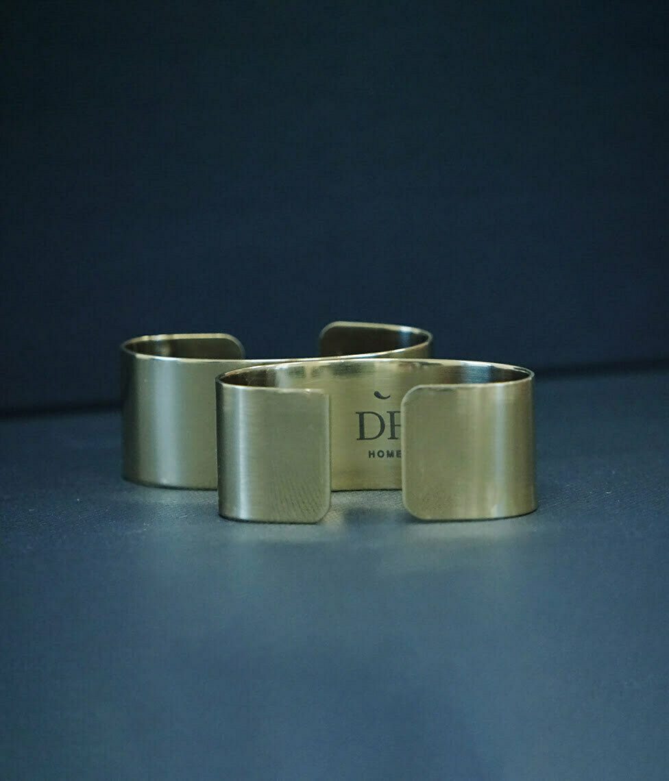 Servetėlių žiedas Mat Gold (auksinė)