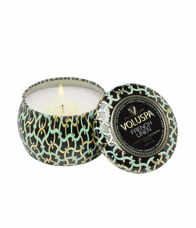 Voluspa maža žvakė metale French Linen