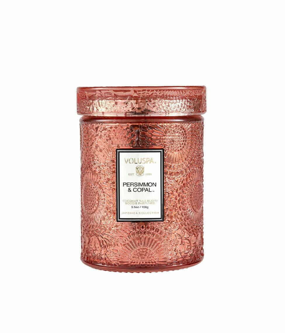 Voluspa maža žvakė stikle Persimmon & Copal
